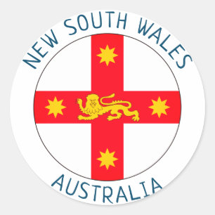 Sticker Rond Insigne de la Nouvelle-Galles du Sud, Australie