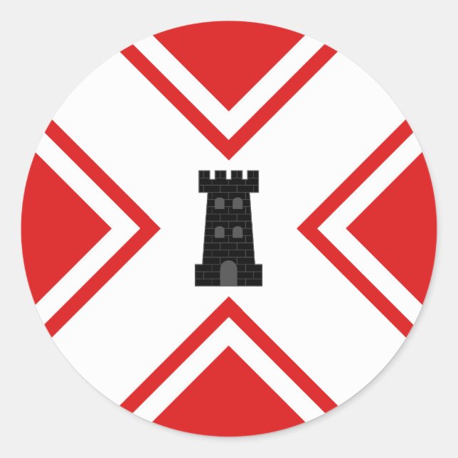Sticker Rond Insigne de la population de la baronnie de Northke (Devant)