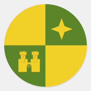 Sticker Rond Insigne de la population de la baronnie des mers o