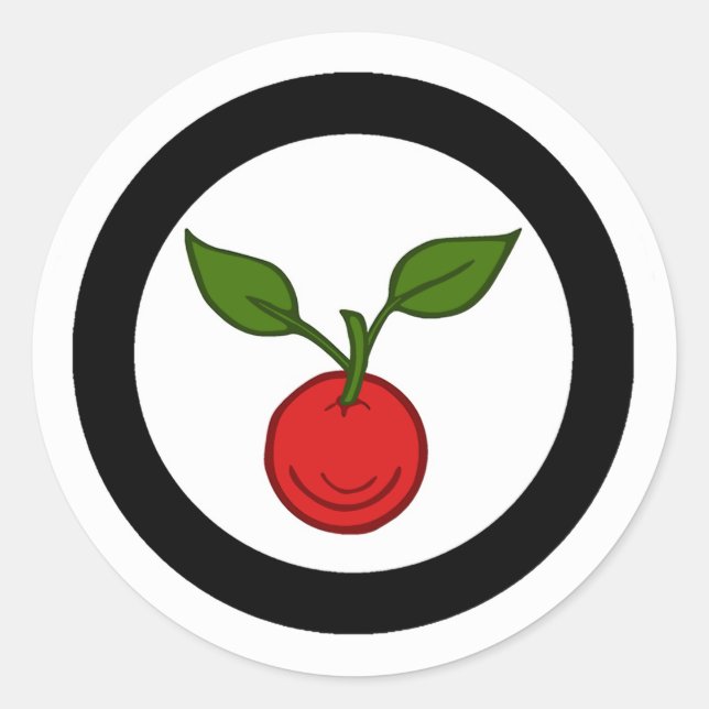 Sticker Rond Insigne de la population du canton d'Appleholm (Devant)