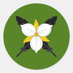 Sticker Rond Insigne de la population du Canton de Crows Gate
