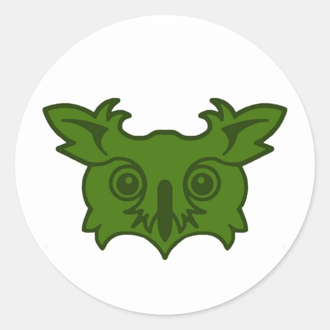Sticker Rond Insigne de la population du comté d'Owlsherst (Devant)