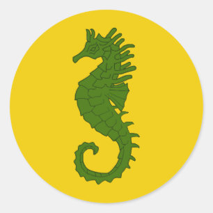 Sticker Rond Insigne de populace de la Marche du Comté de Mer