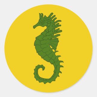 Sticker Rond Insigne de populace de la Marche du Comté de Mer