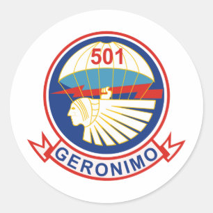 Sticker Rond Insigne du 501e régiment d'infanterie de parachute