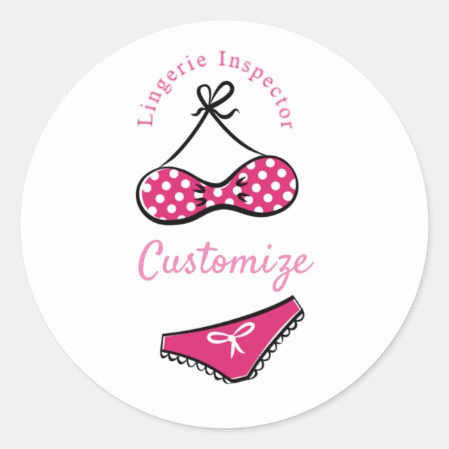 Sticker Rond Inspecteur de lingerie Thunder_Cove (Devant)