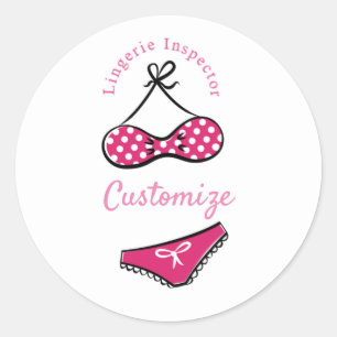 Sticker Rond Inspecteur de lingerie Thunder_Cove