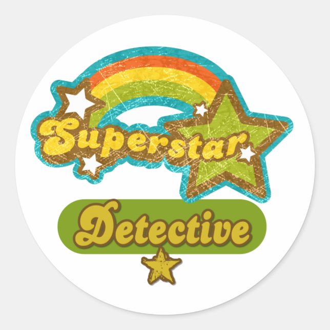 Sticker Rond Inspecteur Superstar (Devant)