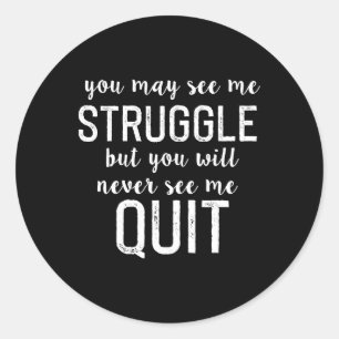 Sticker Rond Inspiration d'entraînement Motivation dire Hommes 