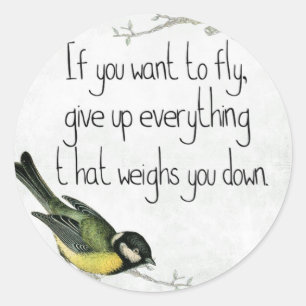 Sticker Rond Inspiration et encouragement