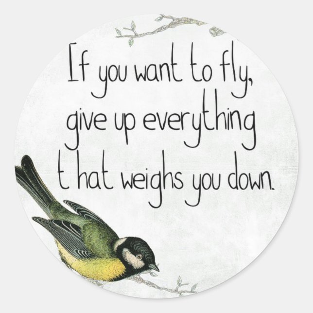 Sticker Rond Inspiration et encouragement (Devant)