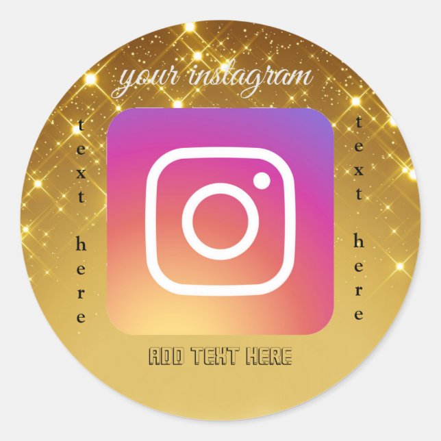 Sticker rond Instagram (Devant)