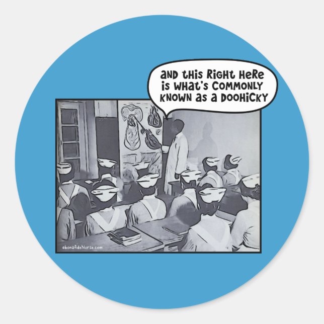 Sticker Rond Instructeur de l'école de soins infirmiers - Doohi (Devant)