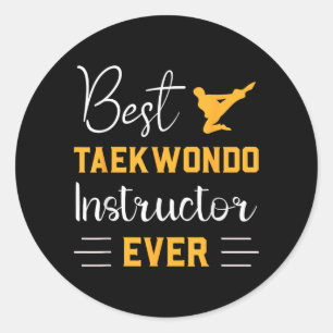 Sticker Rond Instructeur de Taekwondo Ever Martial Arts
