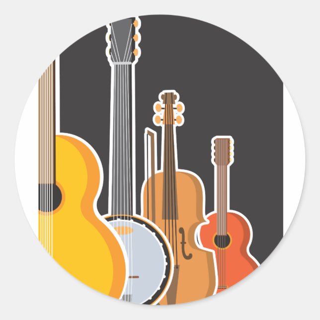 Sticker Rond Instrument Medley (Devant)