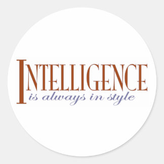 Sticker Rond Intelligence