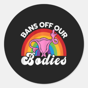 Sticker Rond Interdictions De Nos Corps Droits De Reproduction