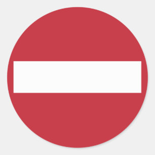 Sticker Rond Interdit !
