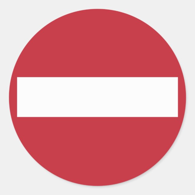Sticker Rond Interdit ! (Devant)