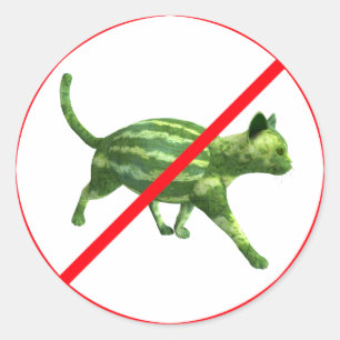 Sticker Rond Interdit aux Meloncats !