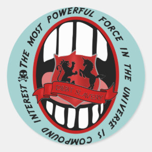 Sticker Rond Intérêts Composés