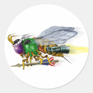 Sticker Rond International Killer Bee