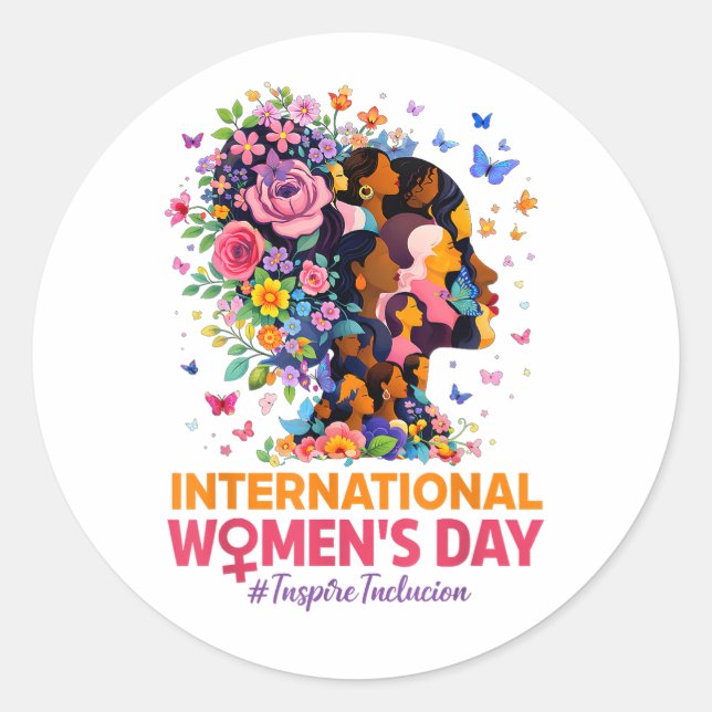 Sticker Rond International Women's Day (Devant)