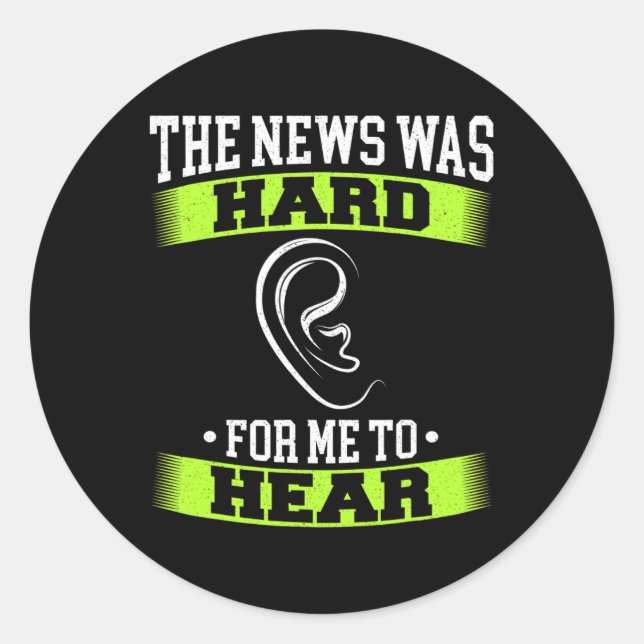 Sticker Rond Interprète de la langue des signes Asl Sensibilisa (Devant)