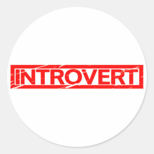 Sticker Rond Introduire le tampon