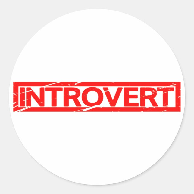 Sticker Rond Introduire le tampon (Devant)