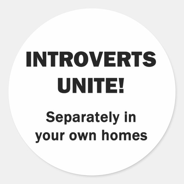 Sticker Rond Introverceaux Unite ! (Devant)