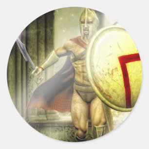 Sticker Rond intrus spartiate