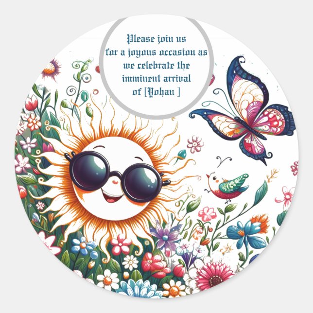Sticker Rond Invitation (Devant)