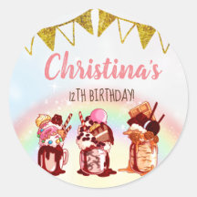 Invitation à l'anniversaire de Milkshake fou