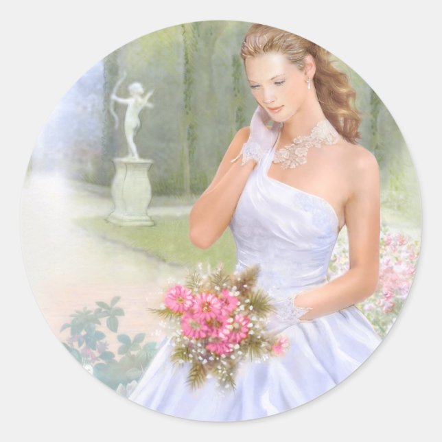 Sticker Rond Invitation de Quinceanera (Devant)