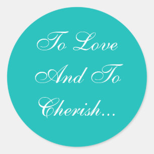 Sticker Rond Invitation mariage Robin Oeuf Bleu