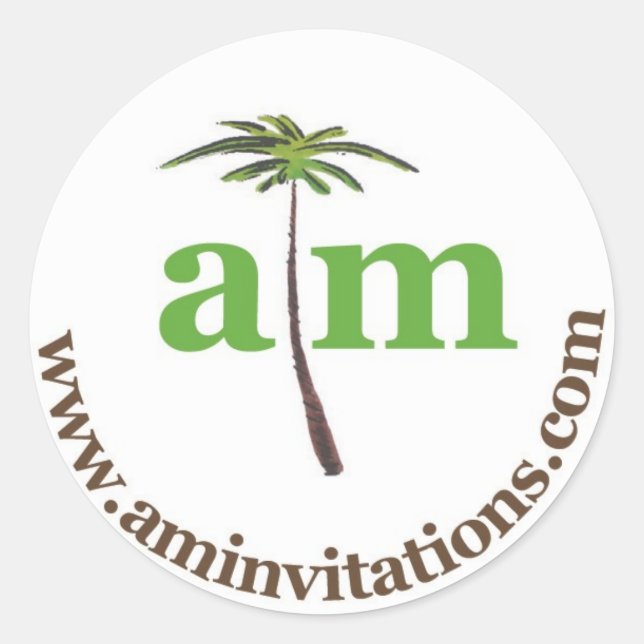 Sticker Rond Invitations Anna Murray (Devant)