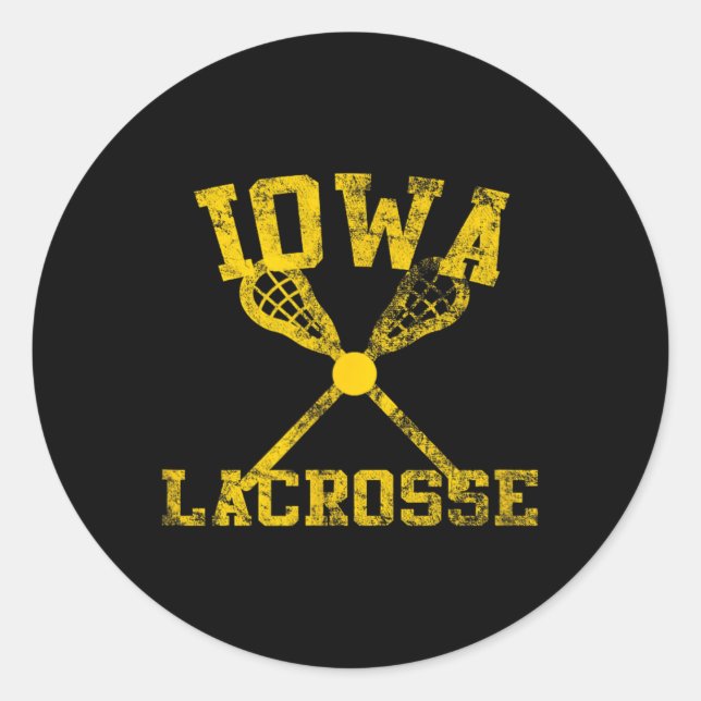 Sticker Rond Iowa Lacrosse (Devant)