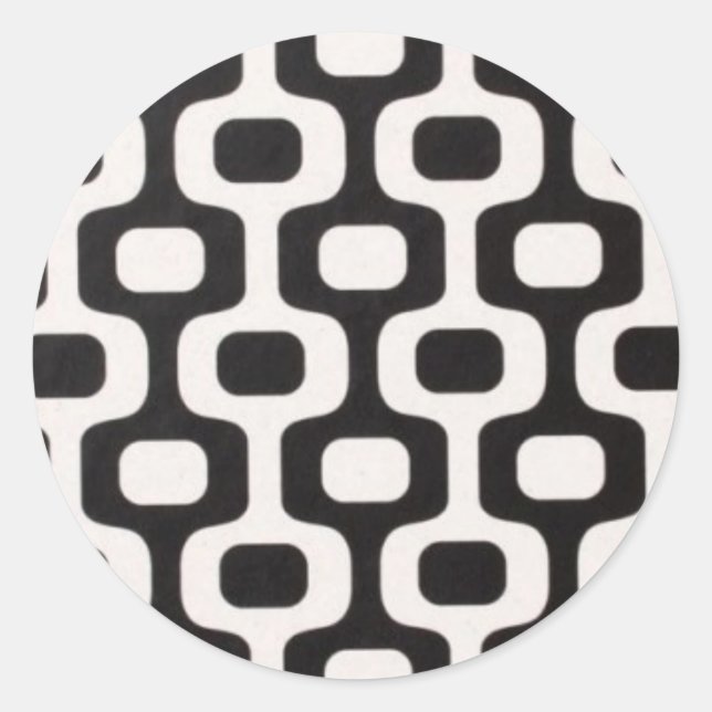 Sticker Rond Ipanema Leblon trottoir Rio Brasil (Devant)