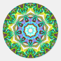 Iridescente spirituelle Paua Shell Fractal