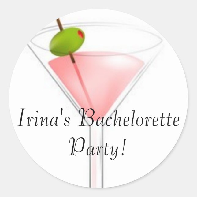 Sticker Rond Irina's Bachelorette Party ! (Devant)