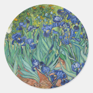 Sticker Rond Irises par Van Gogh