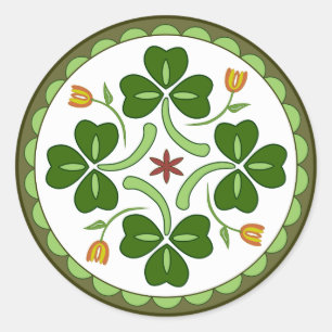 Sticker rond - Irish Good Luck Hex