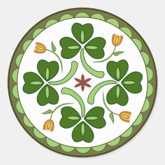 Sticker rond - Irish Good Luck Hex