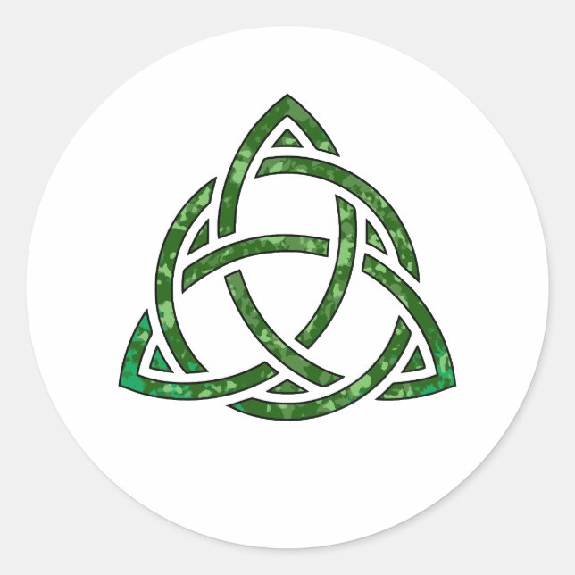Sticker Rond irish trifecta coussin vert (Devant)