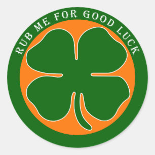 Sticker Rond Irlandais - Bonne chance