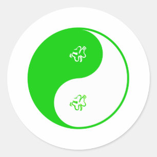 Sticker Rond Irlandais de Yin Yang