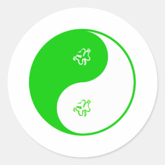 Sticker Rond Irlandais de Yin Yang
