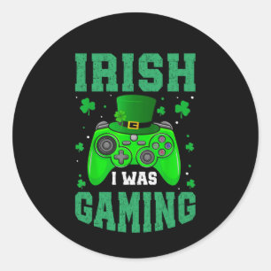 Sticker Rond Irlandais Je Jouais