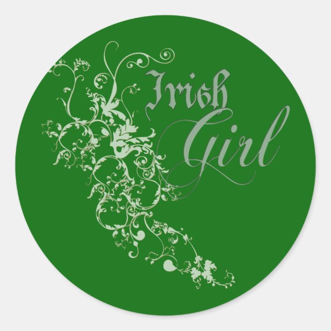 Sticker Rond Irlandaise (Devant)